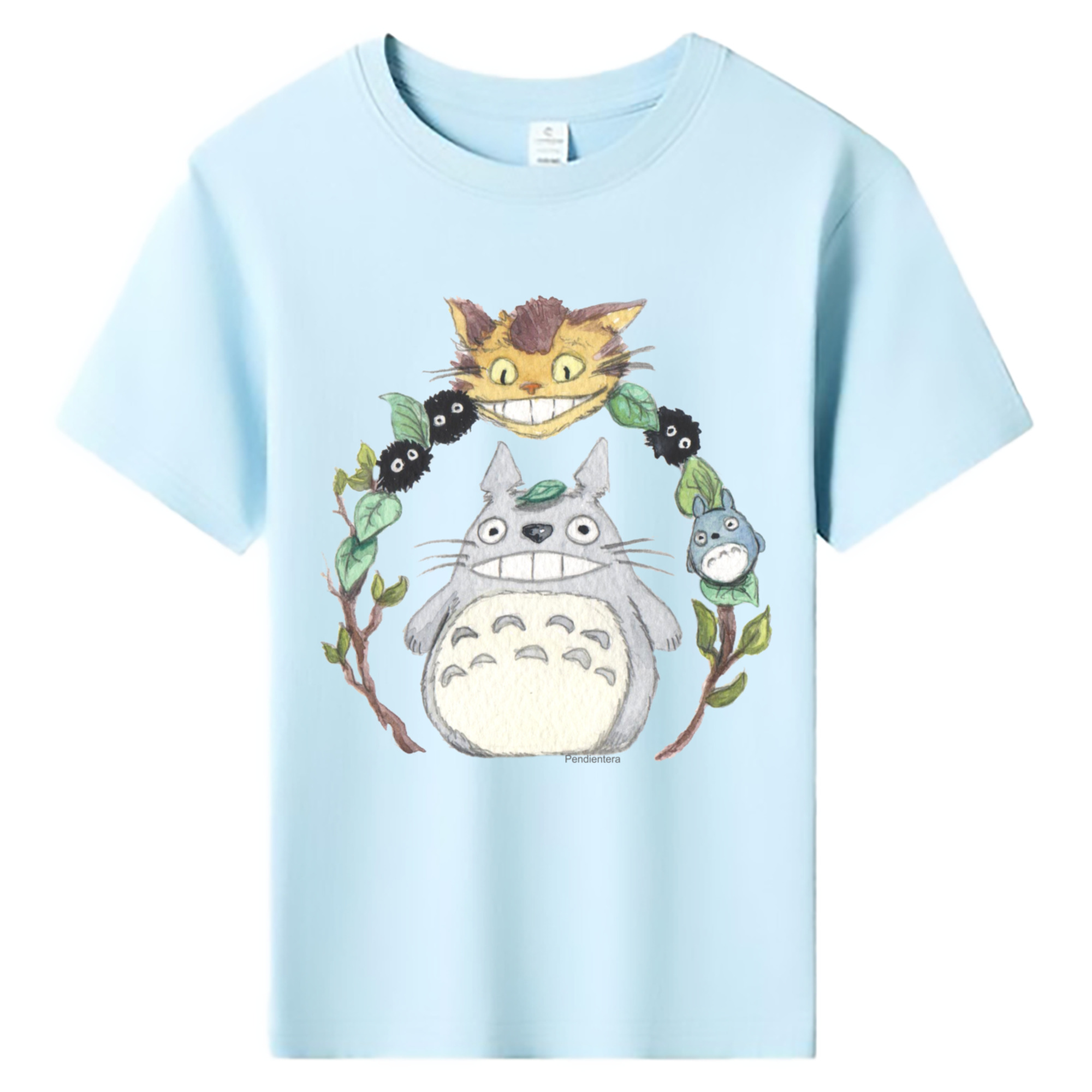 （画像用） となりのトトロ 草壁メイ 草壁サツキ My Neighbor Totoro Satsuki Kusakabe Mei Kusakabe 綿100％キッズTシャツ（フロントプリント）